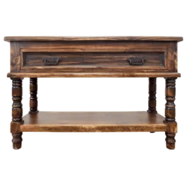 consola-clasica-de-madera-y-acabado-rustico