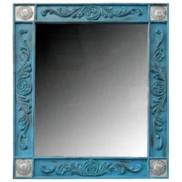Espejo color turquesa