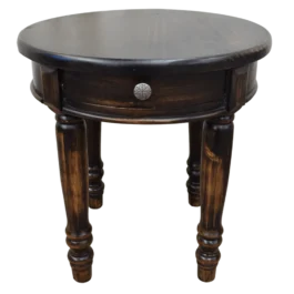 exclusiva-mesa-rustica-auxiliar-redonda-con-acabado-oscuro-y-patas-torneadas