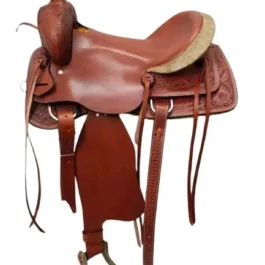 Silla-de-montar-de-caballo-Western-Leather-Roper-Ranch-hecha-a-mano